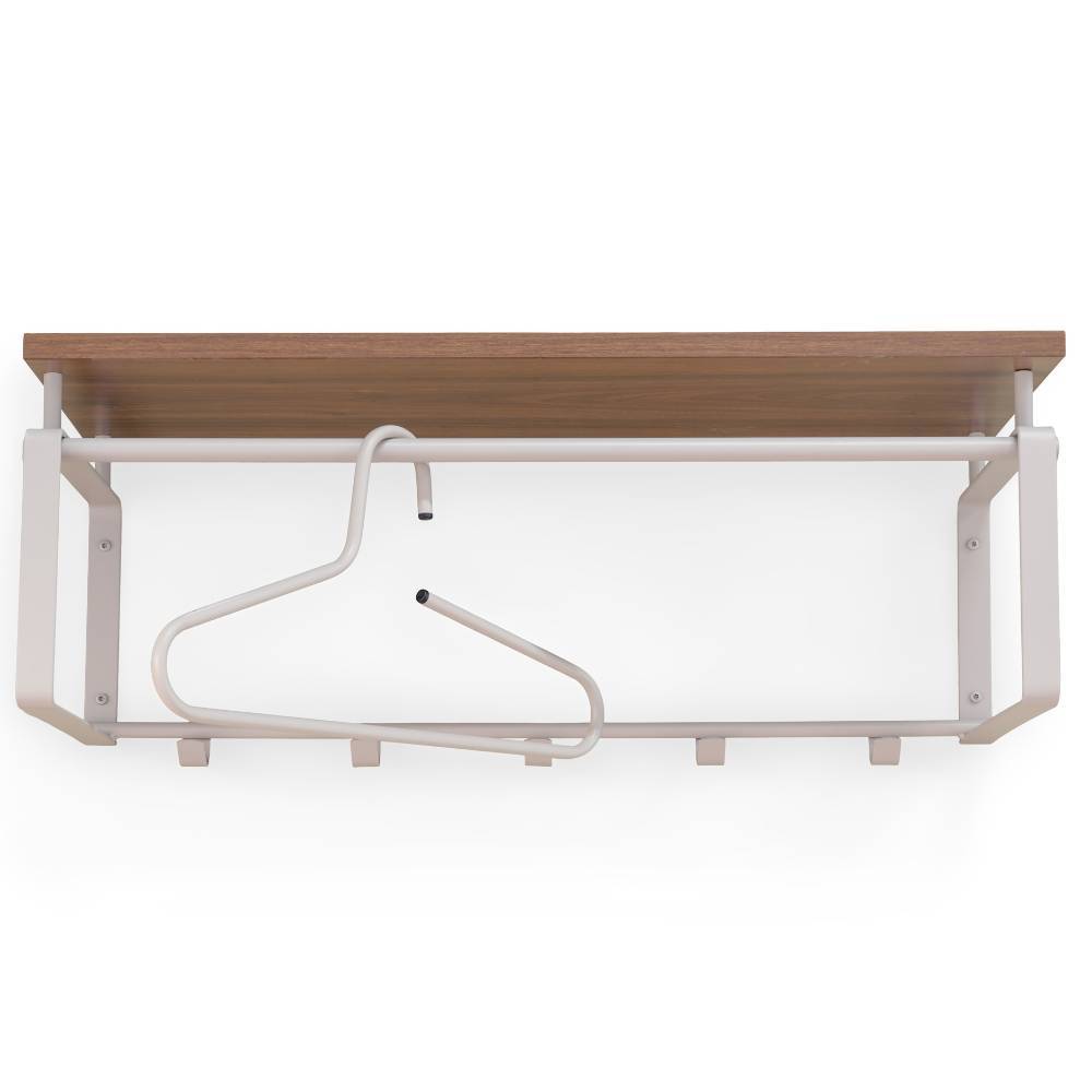 Flurgarderobe in Walnussfarben und Taupe - Cestrina