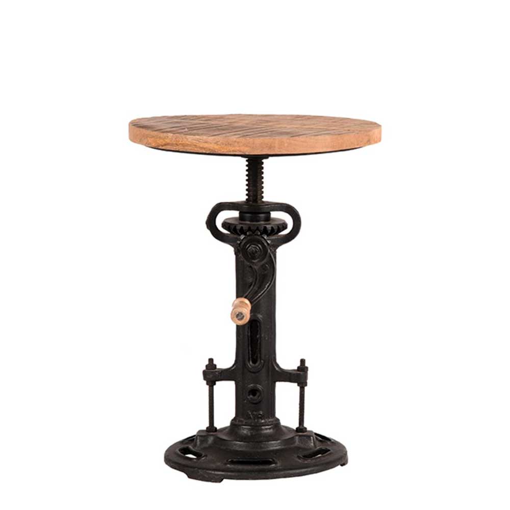 Industrial Design Hocker mit Kurbel höhenverstellbar - Sevila