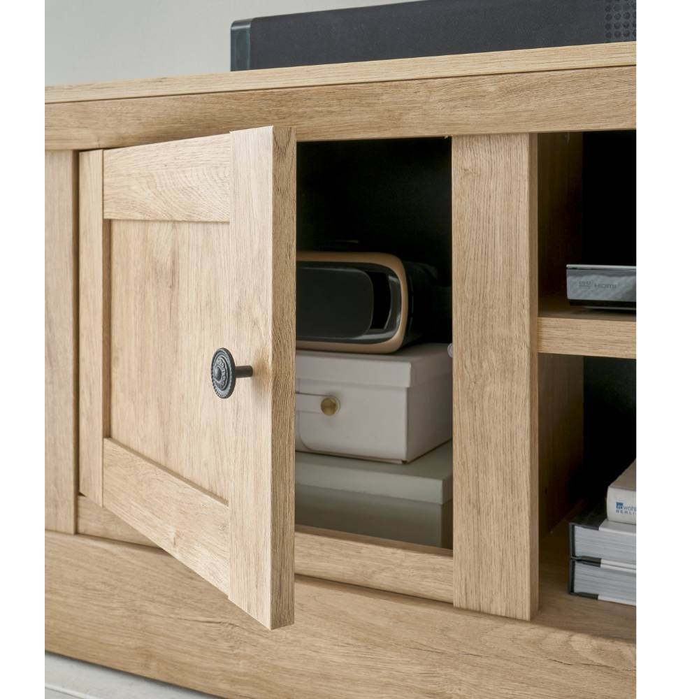 Landhaus-TV-Lowboard in Eiche Gold - Hengas