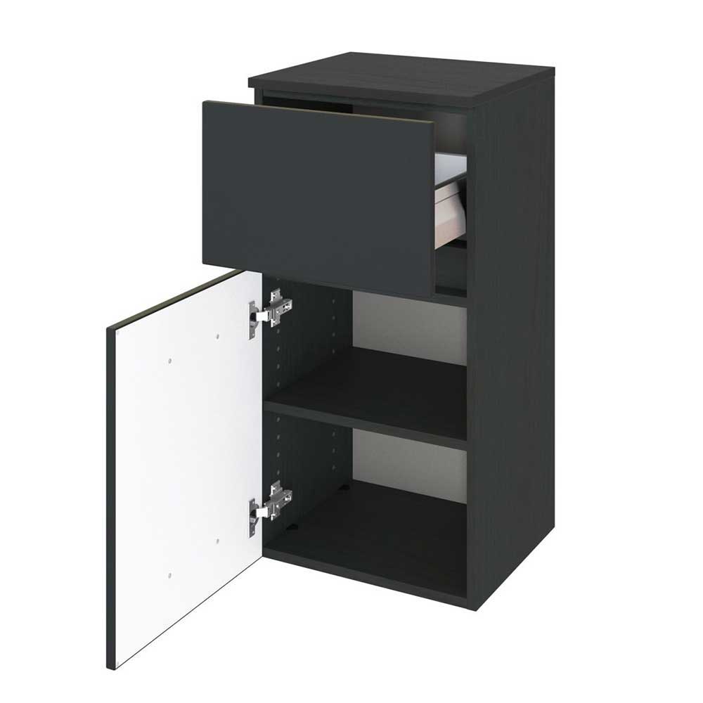 40x84x35 Badschrank in Dunkelgrau - Cathyl I