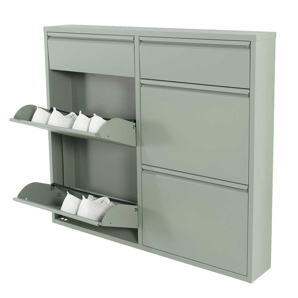 Stahl Schuhschrank in Graugrün - Ciudad