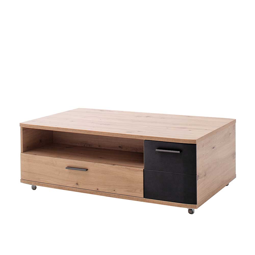 115x70 Stauraum Sofatisch auf Rollen - Vecenda