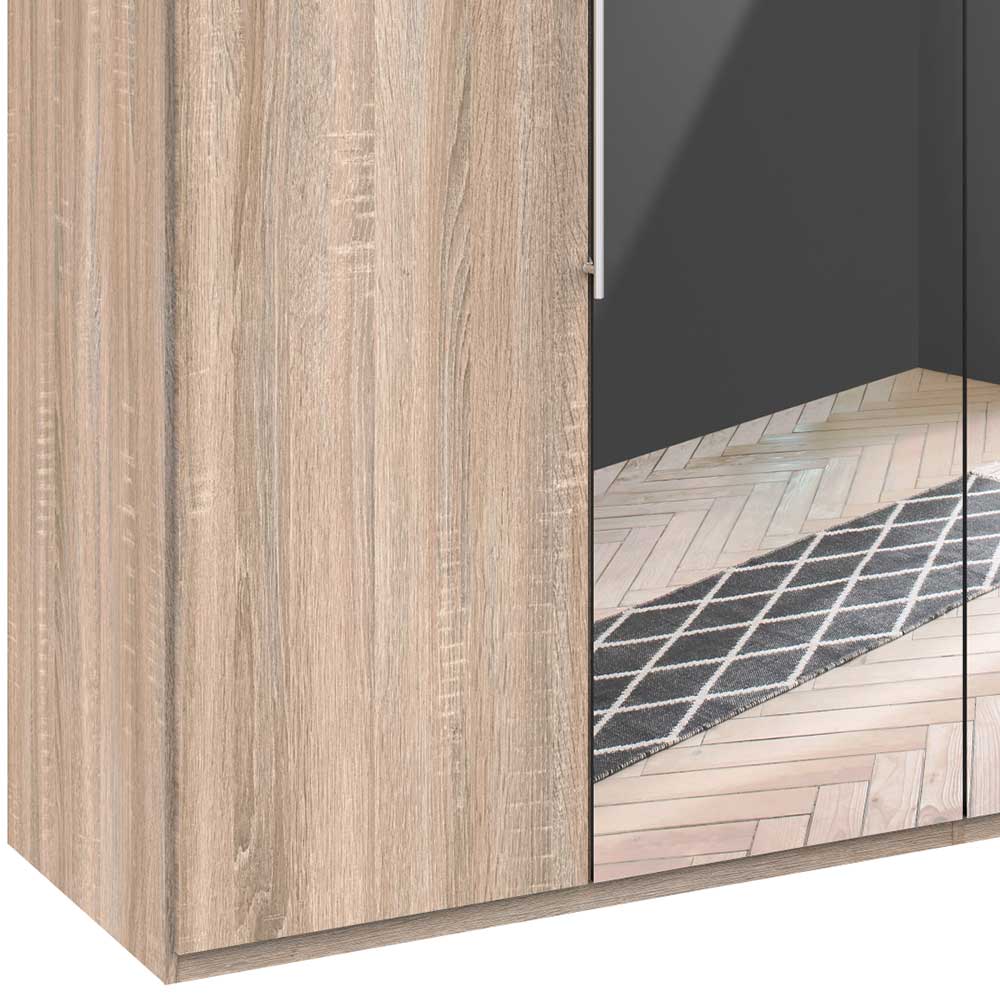 Falttüren Kleiderschrank mit Spiegel - Zayun
