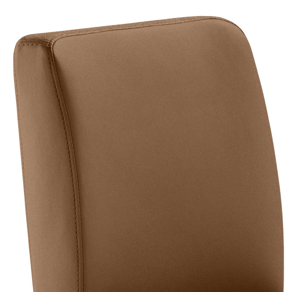 Hellbrauner Küchenstuhl hoch - 65cm Sitzhöhe - Anzaroty
