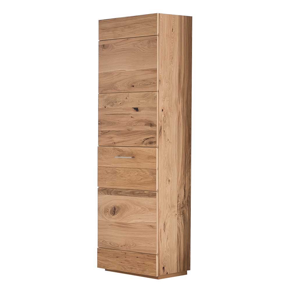 Balkeneiche Dielenschrank 1-türig Macusos 200cm hoch