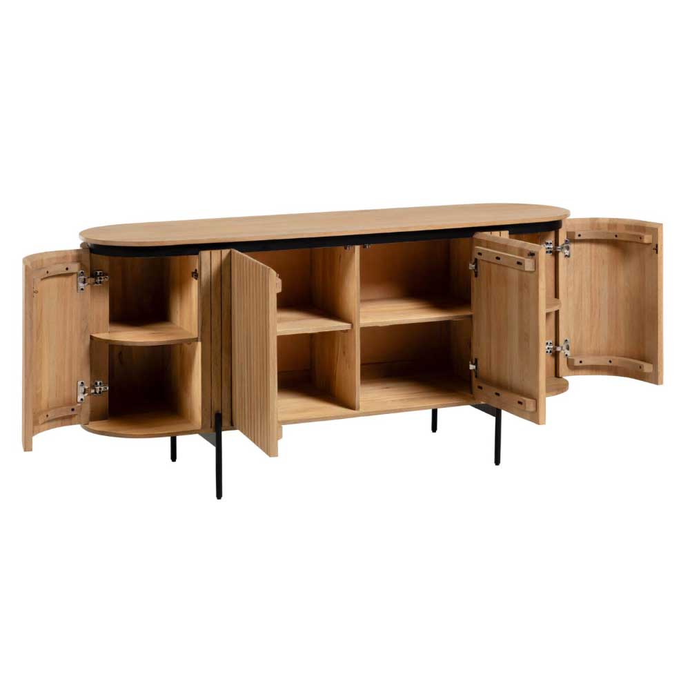 170x81x50 Design Sideboard in ovaler Form - Ilvenda