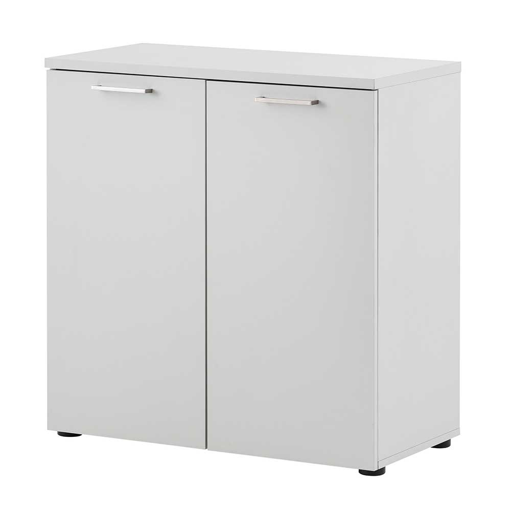 80x84x41 2-türiger Officeschrank in Lichtgrau - Bowsla