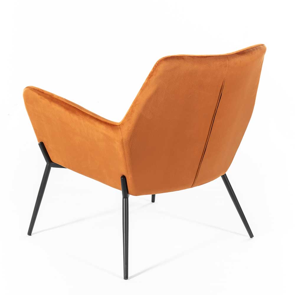 Design Samtsessel in Orange - Ofrael