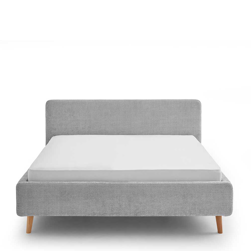 Graues Stoffbett aus Boucle - Cyoko
