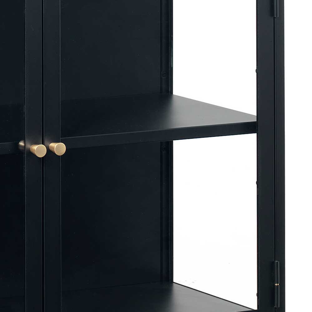 170x85x40 Metall Sideboard mit vier Glastüren - Butoaie