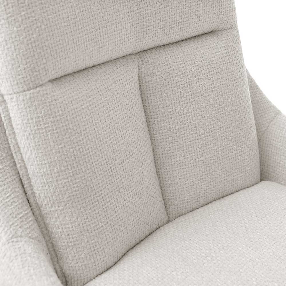Stuhl in Cremeweiß mit Schwarz - Tanios (2er Set)