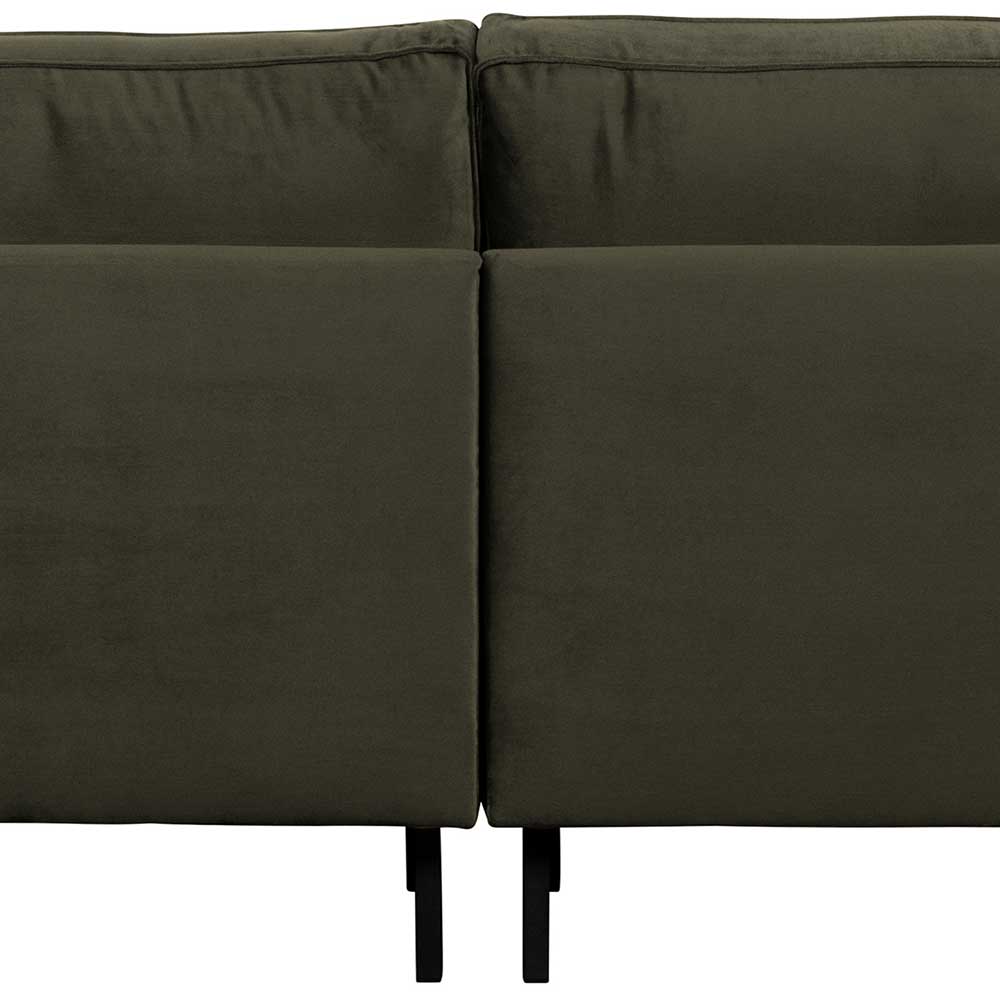 Wohnzimmer Sofa in Dunkelgrün Samtbezug - Lasirena