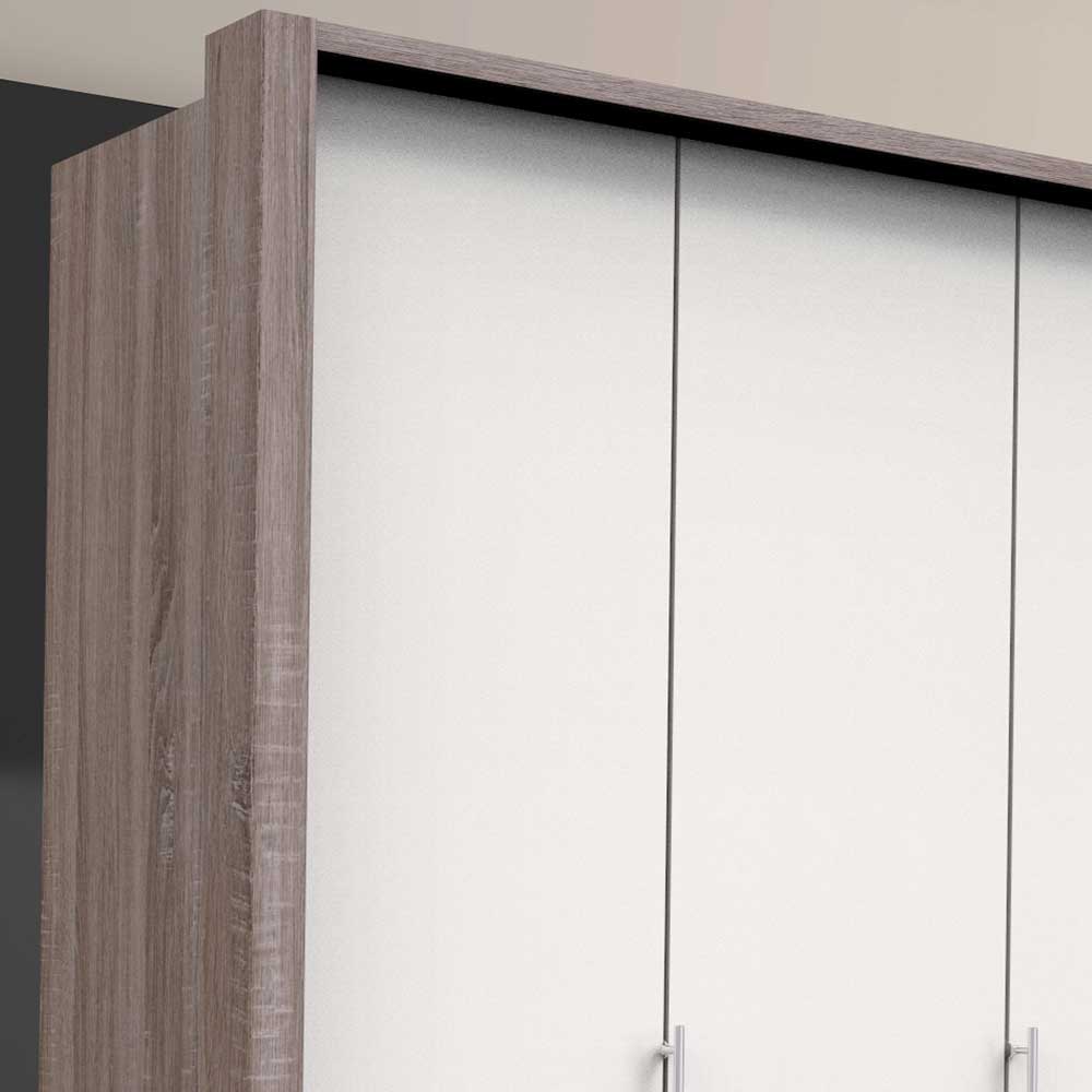 Schlafzimmer Kleiderschrank modern in Weiß - Tivierto