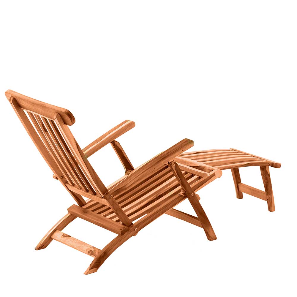 Klappbarer Deckchair inklusive Fußablage - Klahuma