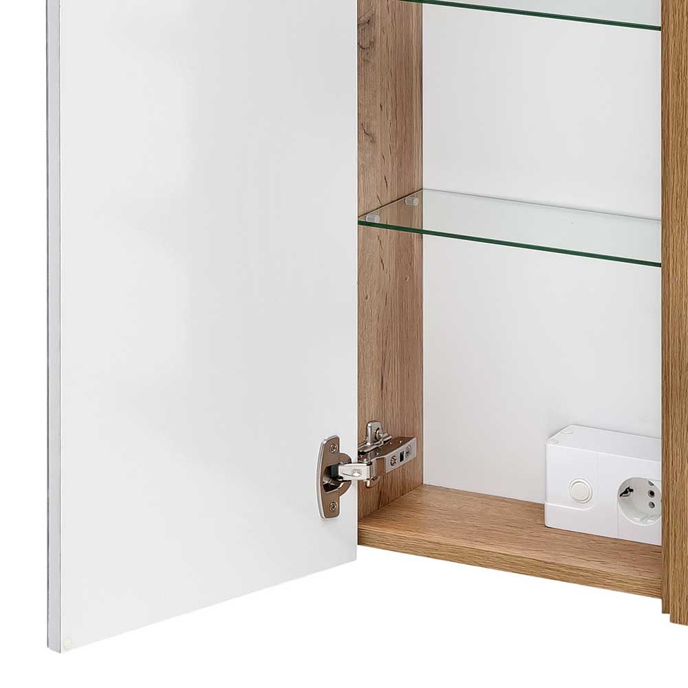 1-türiger Spiegelschrank mit Regal - Muviana