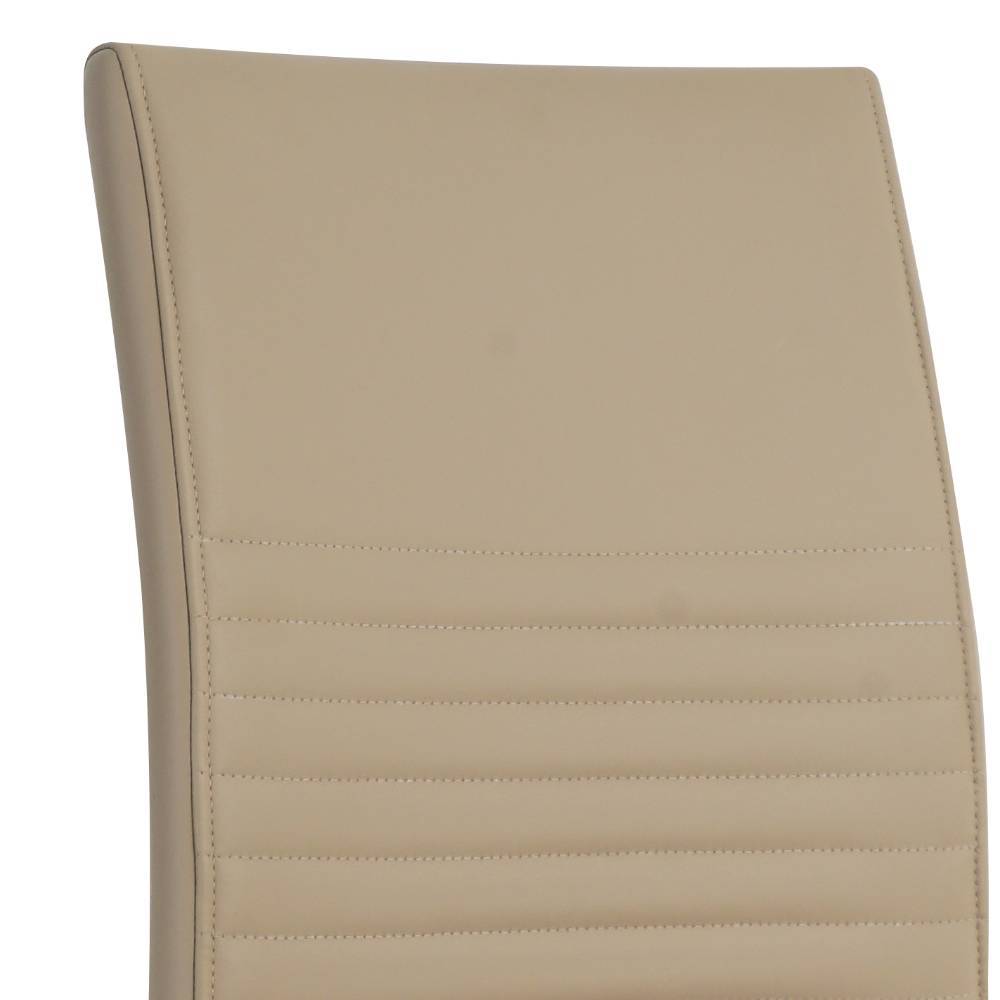 Freischwinger in Taupe und Schwarz - Camilla (2er Set)