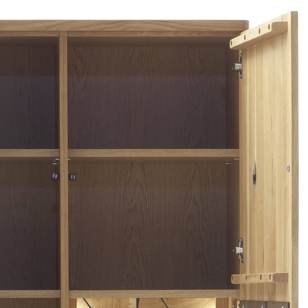 Wohnzimmer Vitrinenschrank in Wildeiche - Dagmy