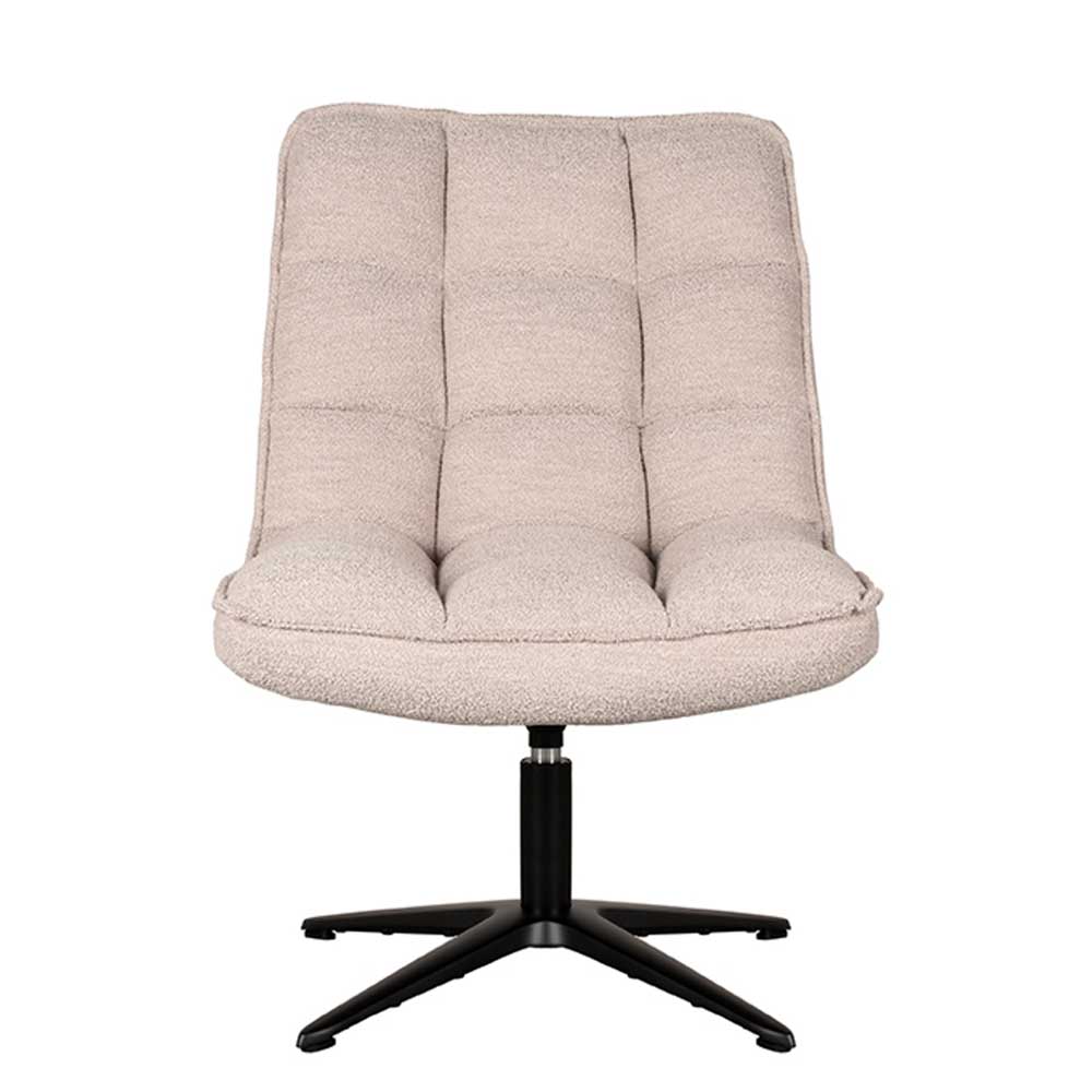 Boucle Sessel in Beigegrau - Drosalina