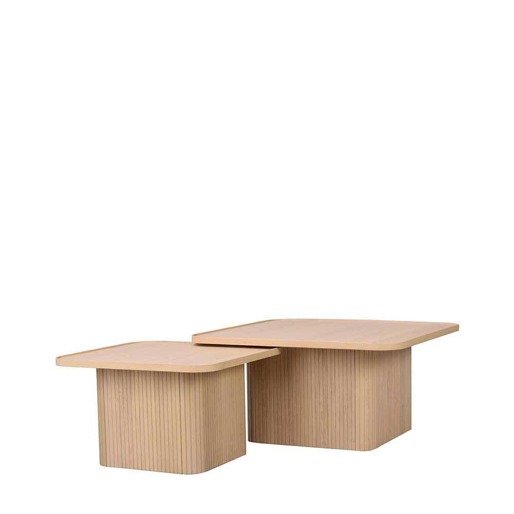 Couchtisch Duo in White Wash - Viomantica (zweiteilig)