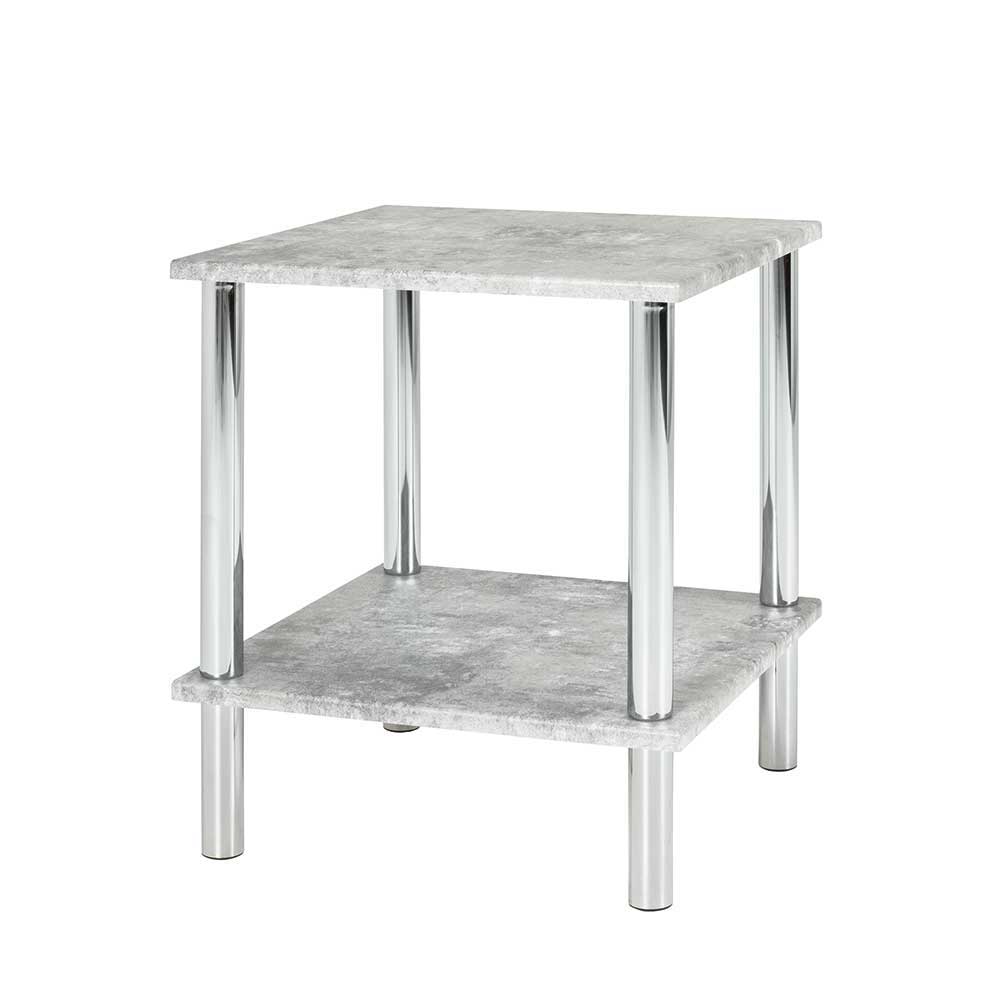 47cm hoher Beistelltisch Gloma im Beton Design