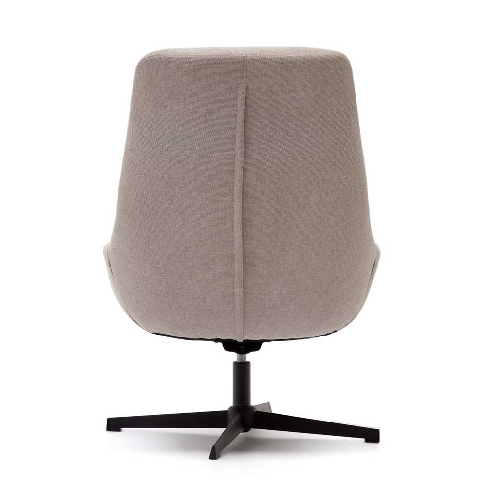 Design Sessel in Beige Chenille - Bitania