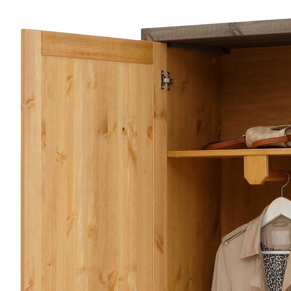 69x190x37 1-türiger Garderobenschrank massiv - Ostanzia