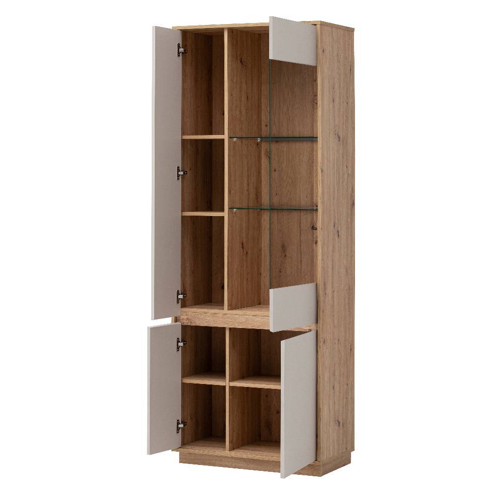 Vitrinenschrank in Hellgrau - Spain