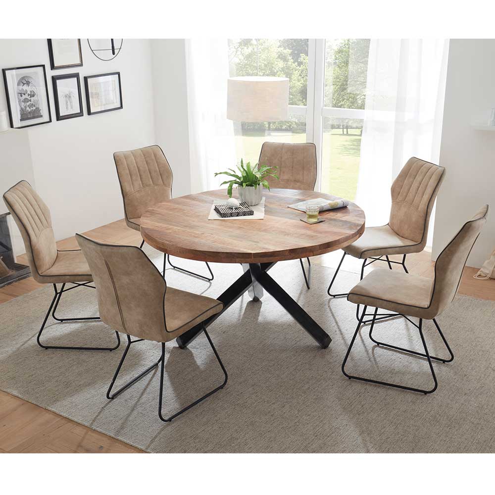 Mango Esszimmer Tisch mit Mikado Fuß - Atrodata
