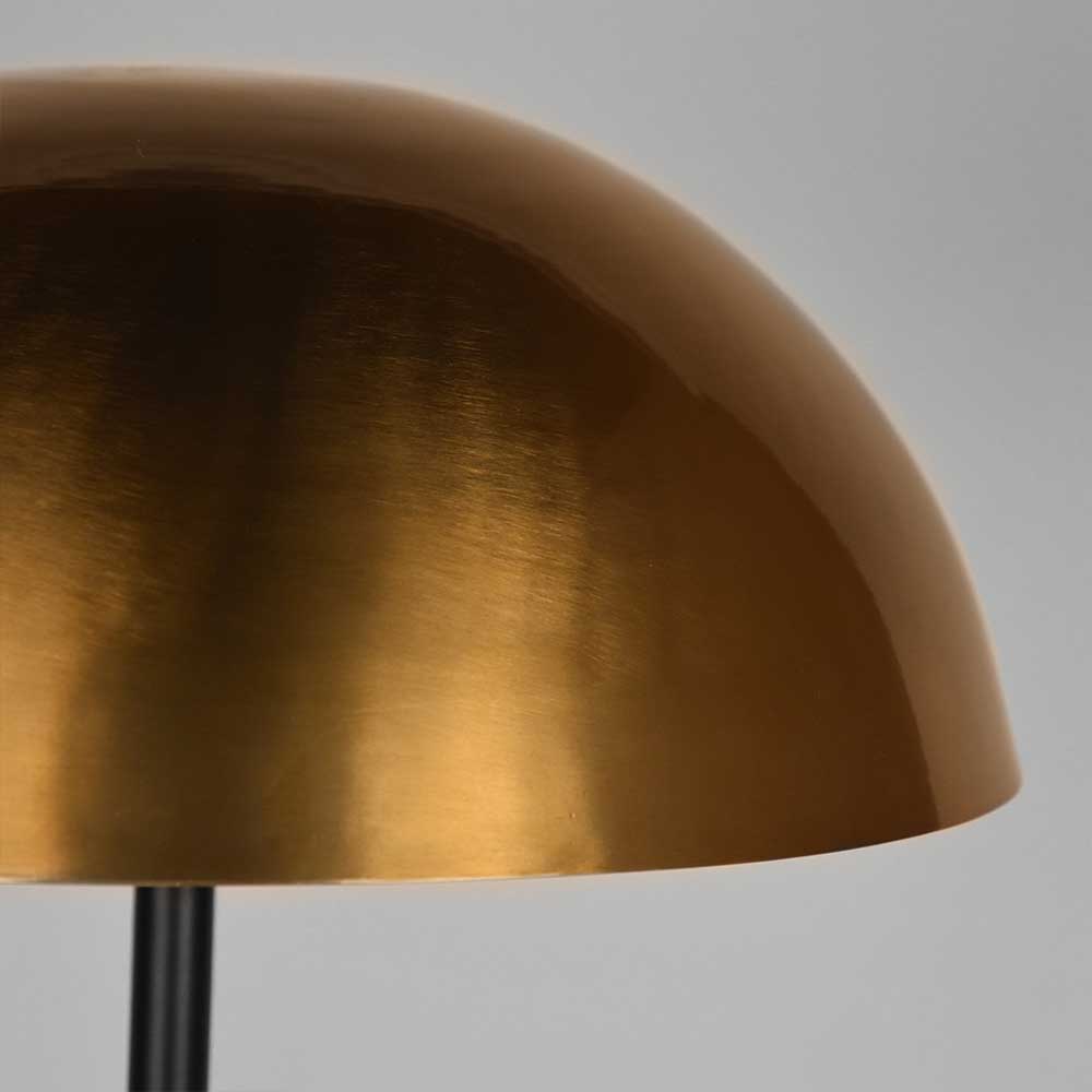 Metall Stehlampe in Gold Antik & Schwarz - Gonnya