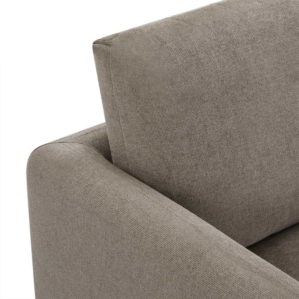 Taschenfederkern Eckcouch in Beige - Kosmyna