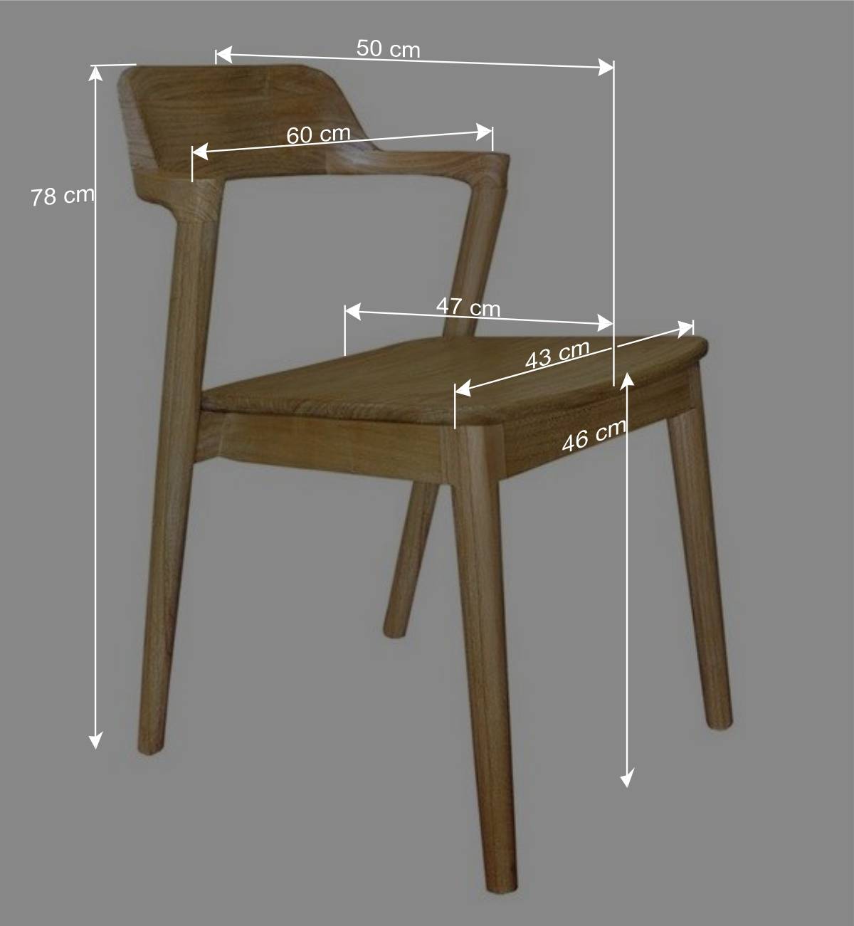 Design Stuhl aus Sungkai Holz - Bottaro