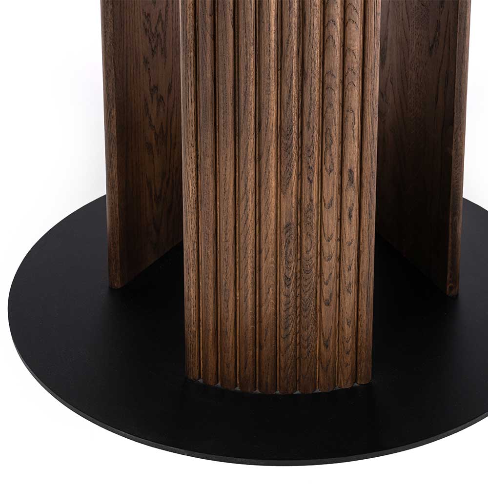 Runder Designtisch in Wenge geölt - Gimy