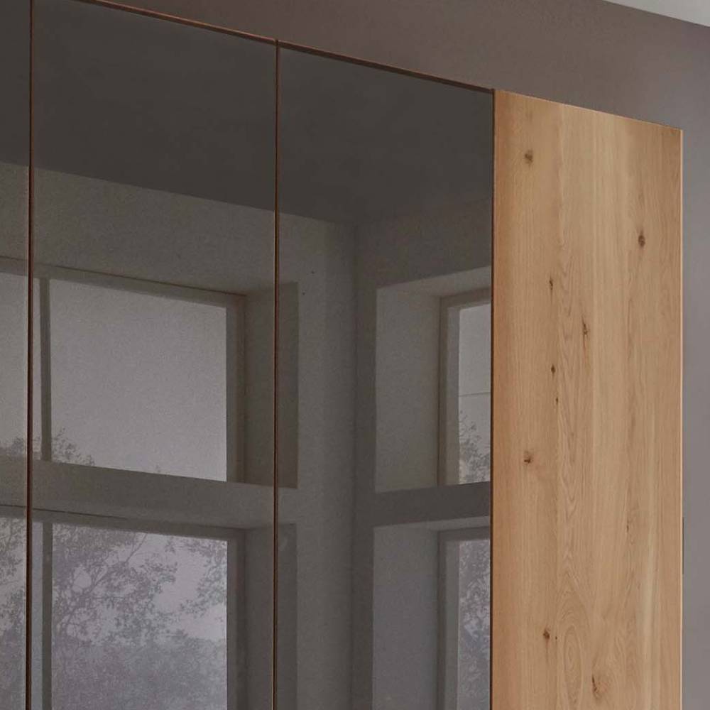 7-türiger Schlafzimmerschrank in Eiche Bianco - Vutonia