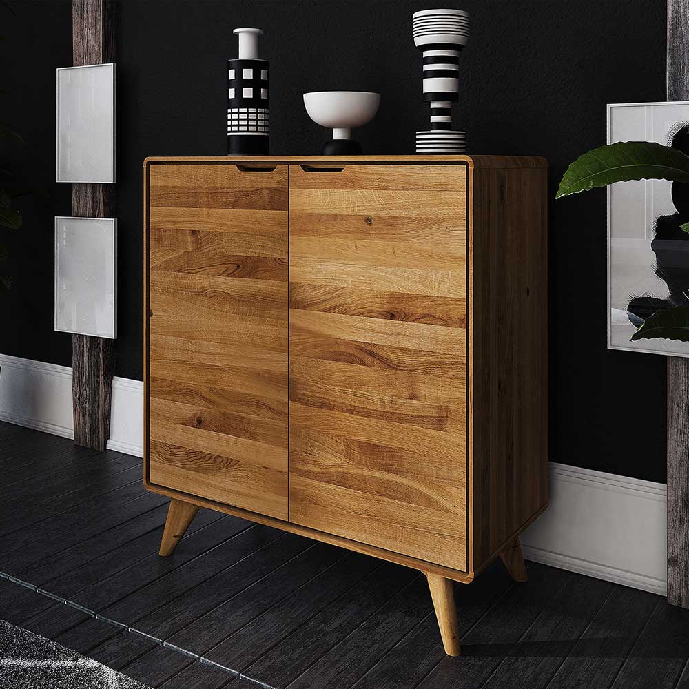 Elegante Türenkommode aus Wildeiche massiv - Eavy