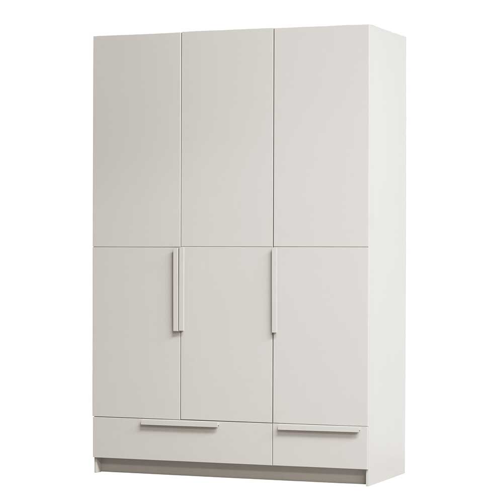 Kombi-Kleiderschrank in Hellgrau - Anela