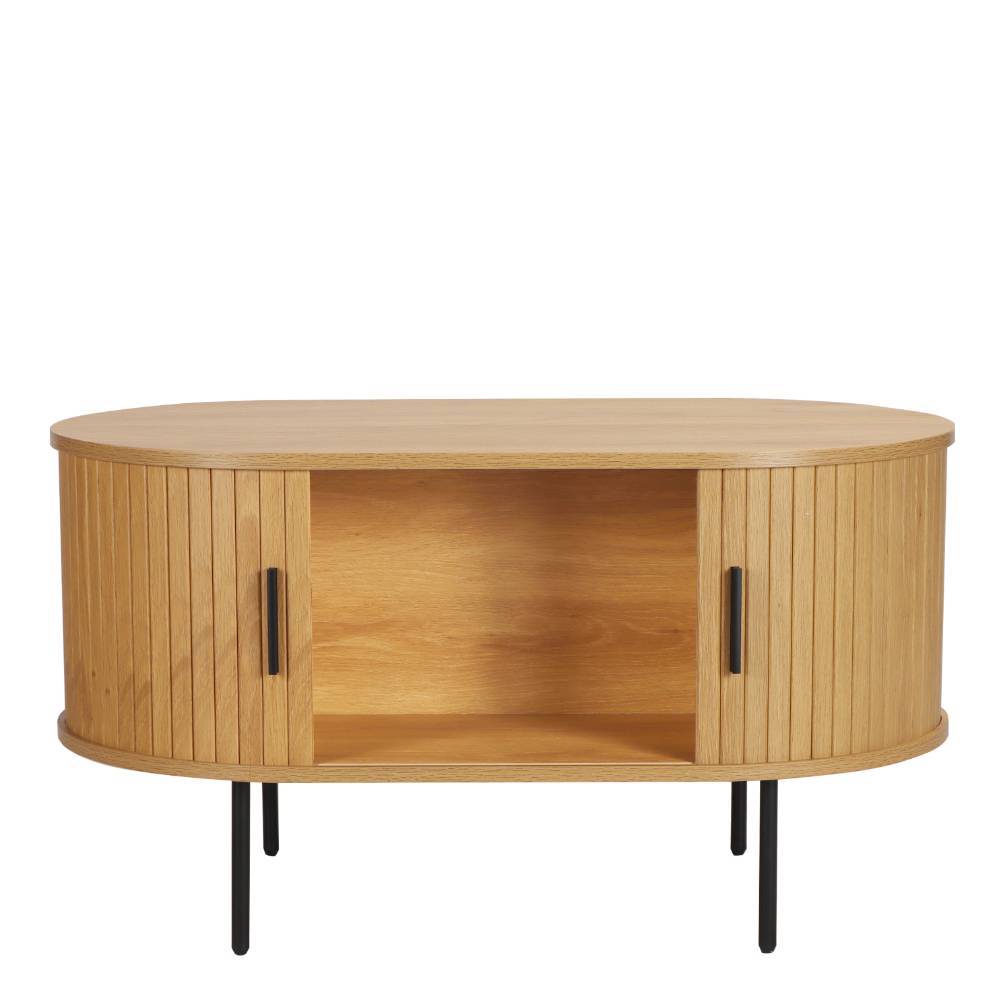 Ovaler Couchtisch mit Stauraum - Barnetta