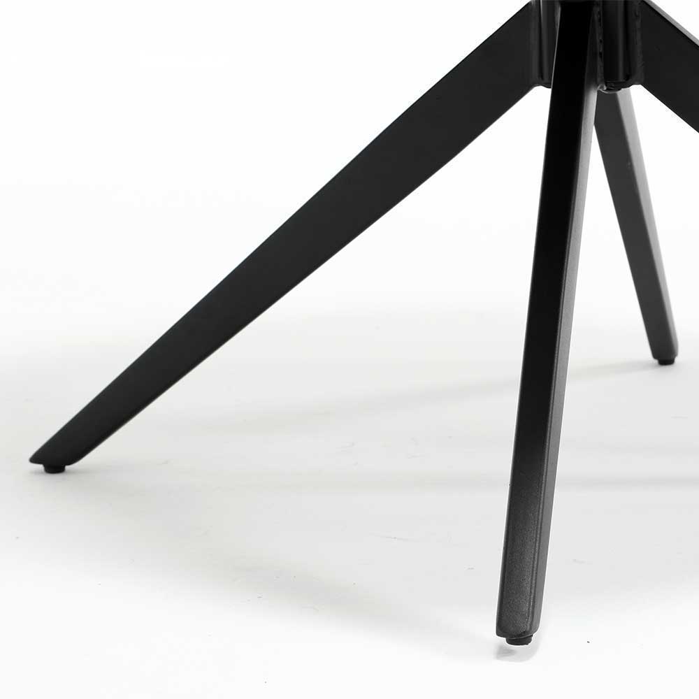 Esszimmer Boucle Drehstuhl mit Armlehnen - Albertiro (2er Set)
