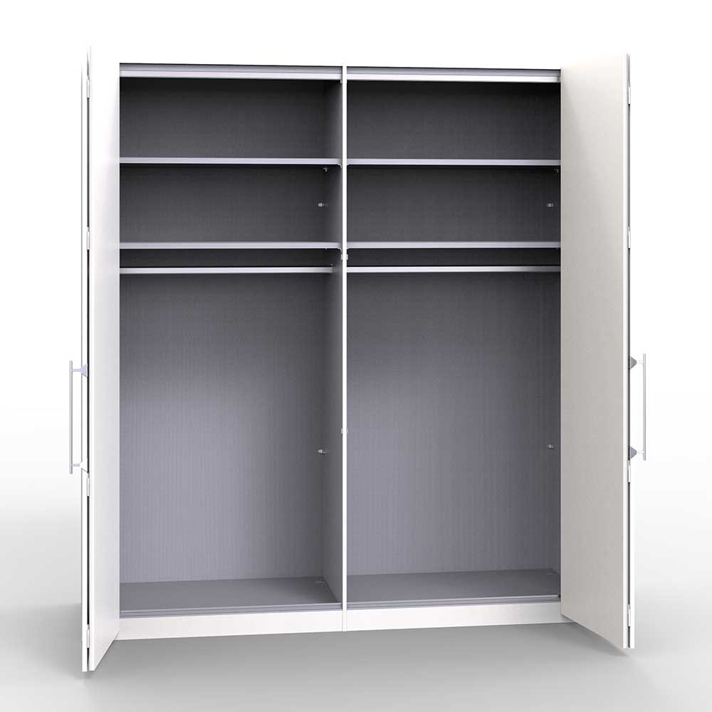 Weißer Schlafzimmer Kleiderschrank mit Falttüren - Donpiave