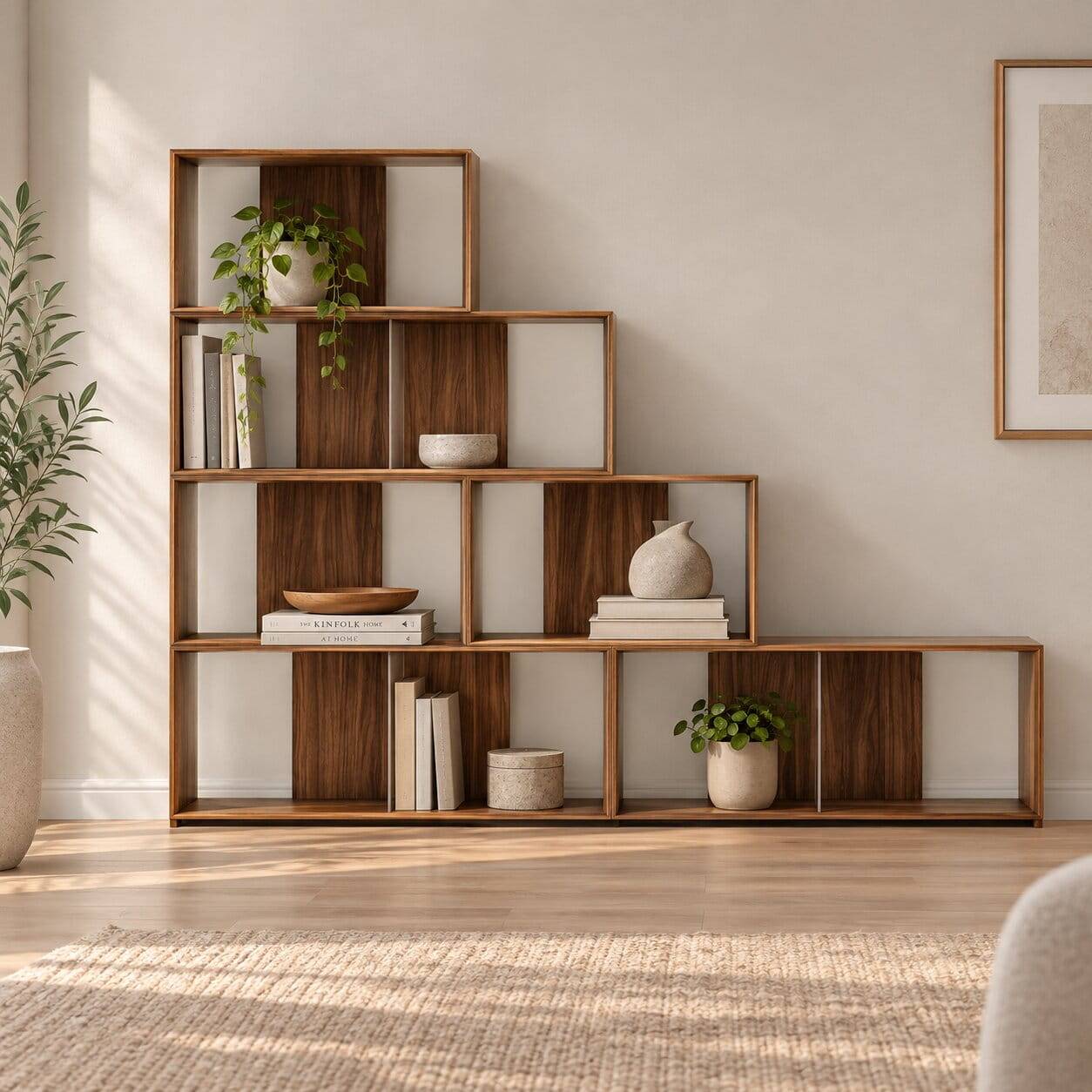 Flexibel kombinierbare Regalmodule modern - Paniera (sechsteilig)