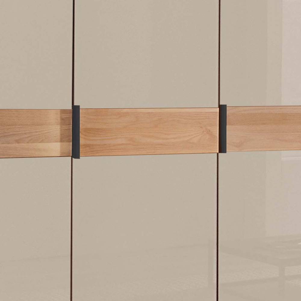 5-türiger Kleiderschrank mit Glasfront - Angelina