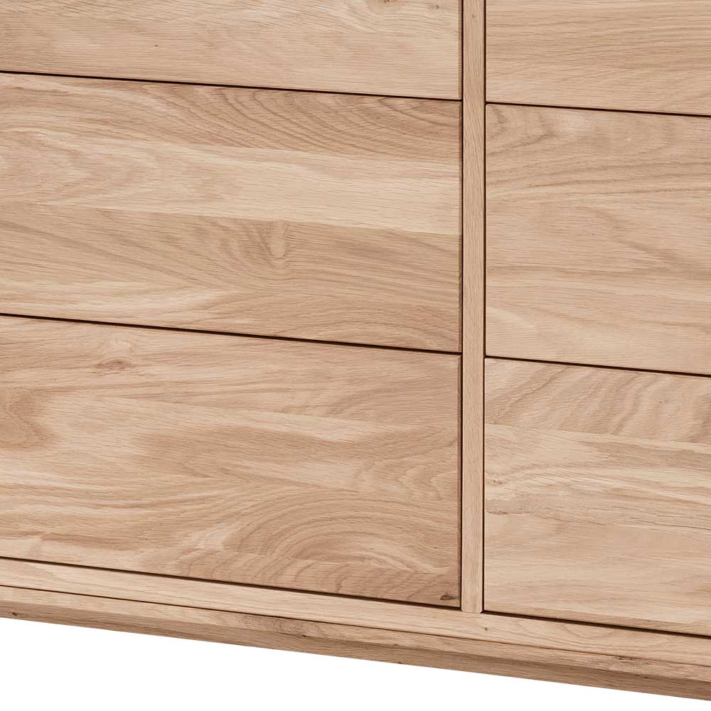 Elegante Kommode aus Wildeiche Bianco geölt - Lamia
