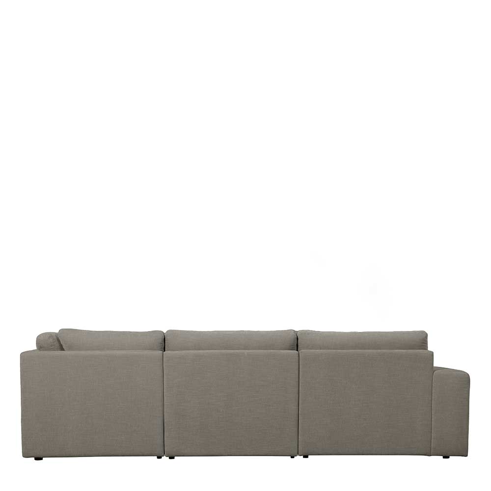 Sofaecke in Grau Stoffbezug - Gregg
