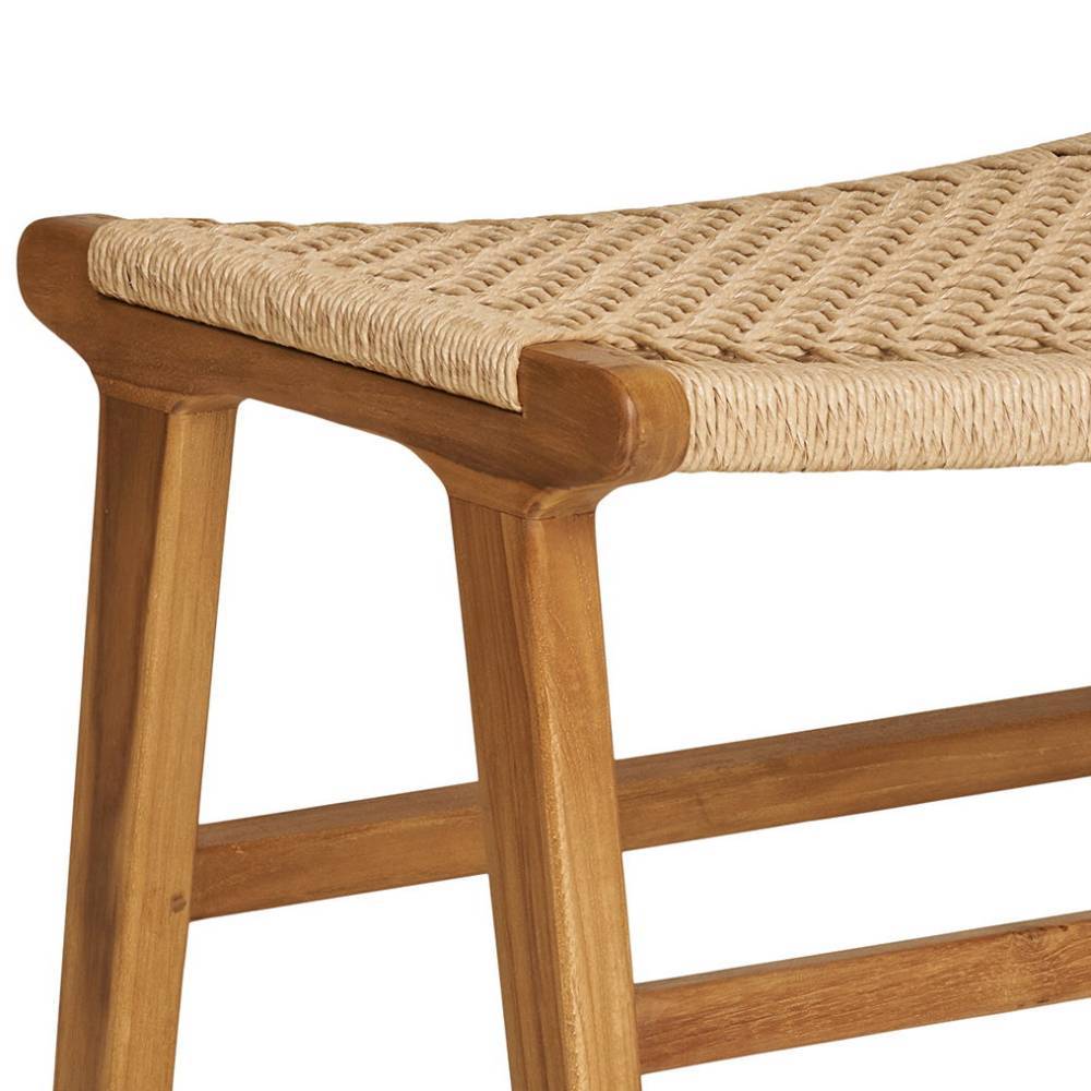 Hocker mit Kordelgeflecht-Sitz - Merlan
