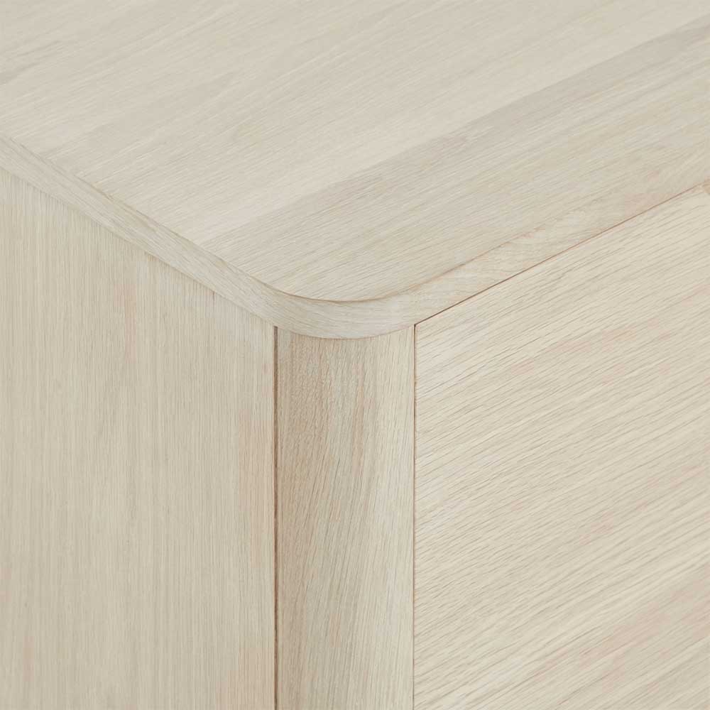 Scandi Chic Sideboard in Eiche Weiß - Rosanna