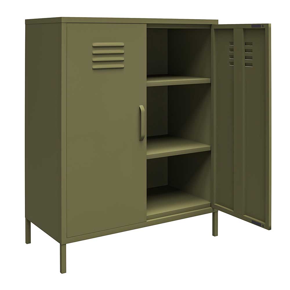 Spind Design Highboard in Oliv Grün - Austral