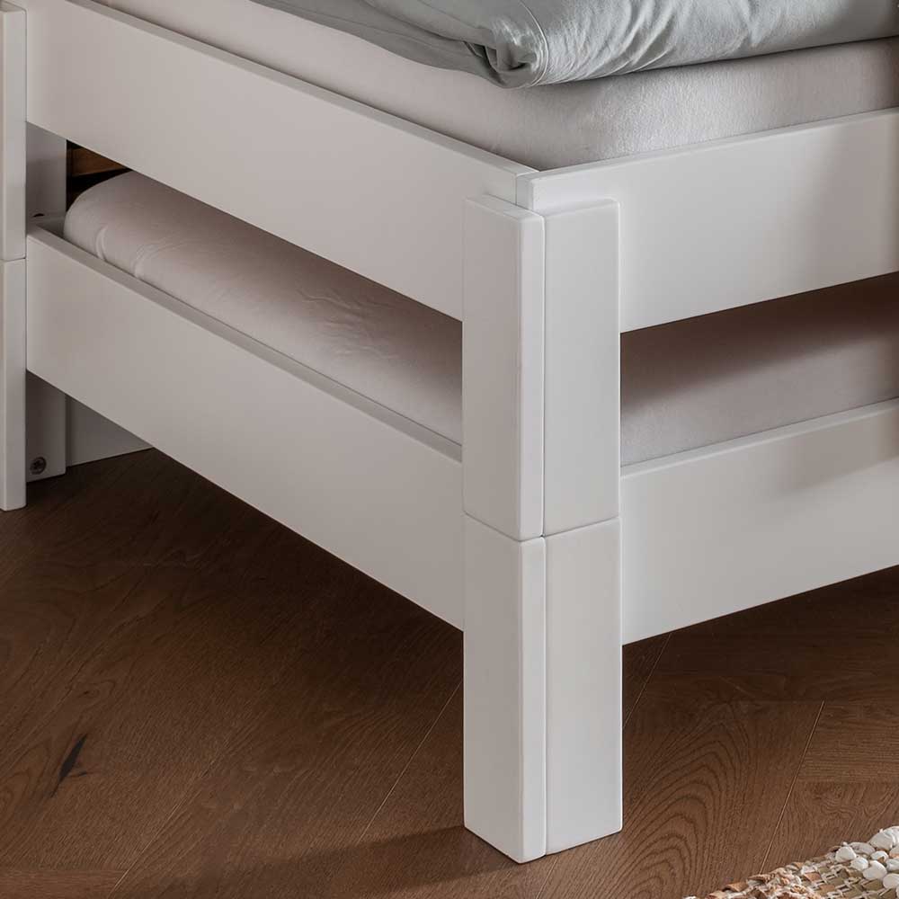 Stapelbett in Weiß lackiert - Valentine
