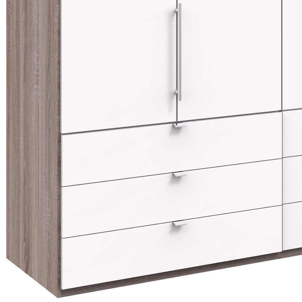 200 cm Kombi Kleiderschrank mit 58 cm Tiefe - Tivierto