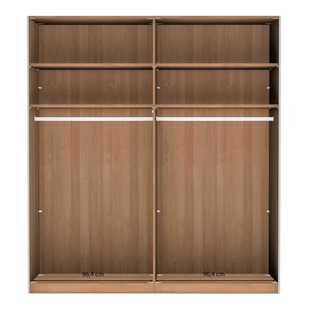 Schlafzimmer Schwebetürenschrank 2-türig - Emdsiva