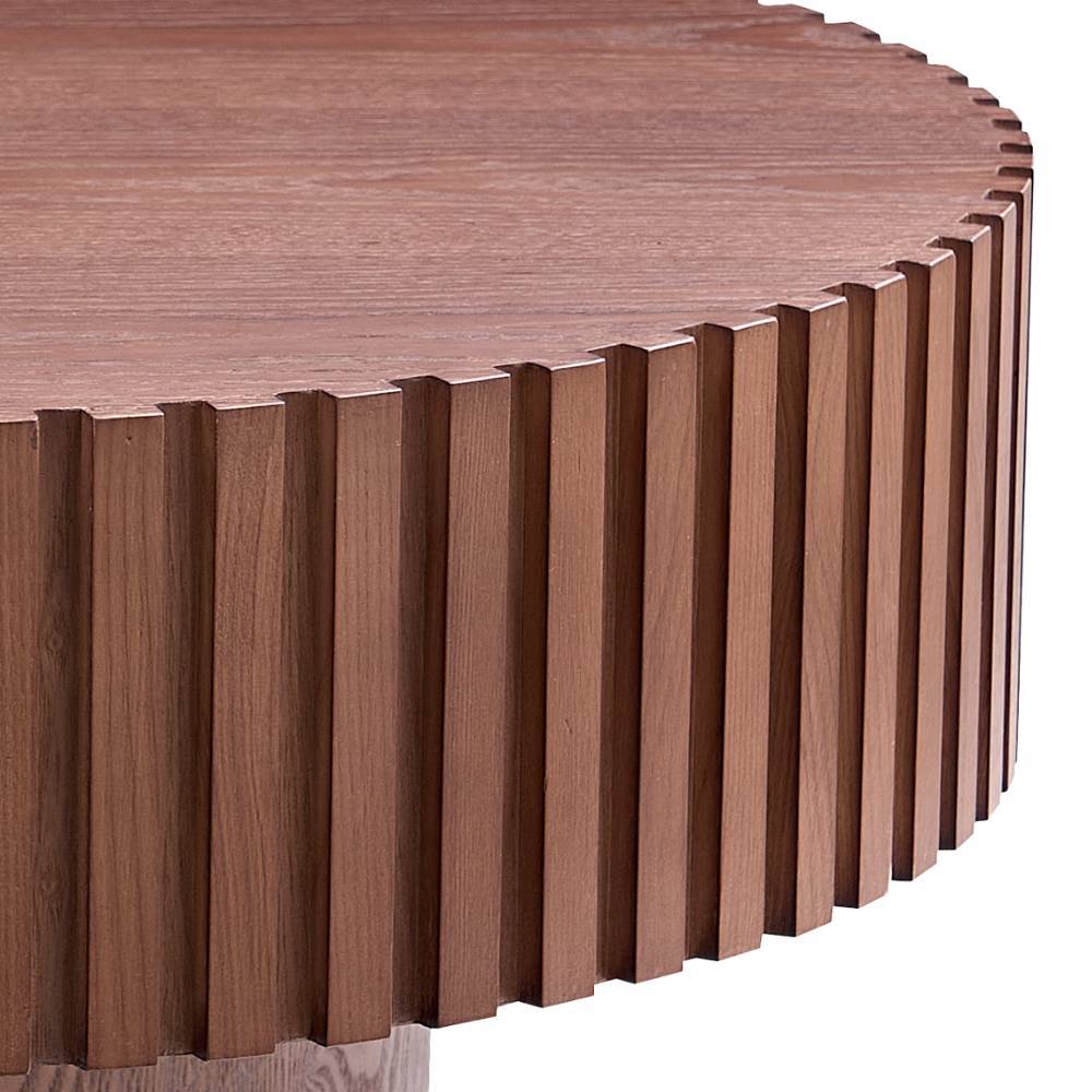 Design-Couchtisch in Walnussfarben - Exeta