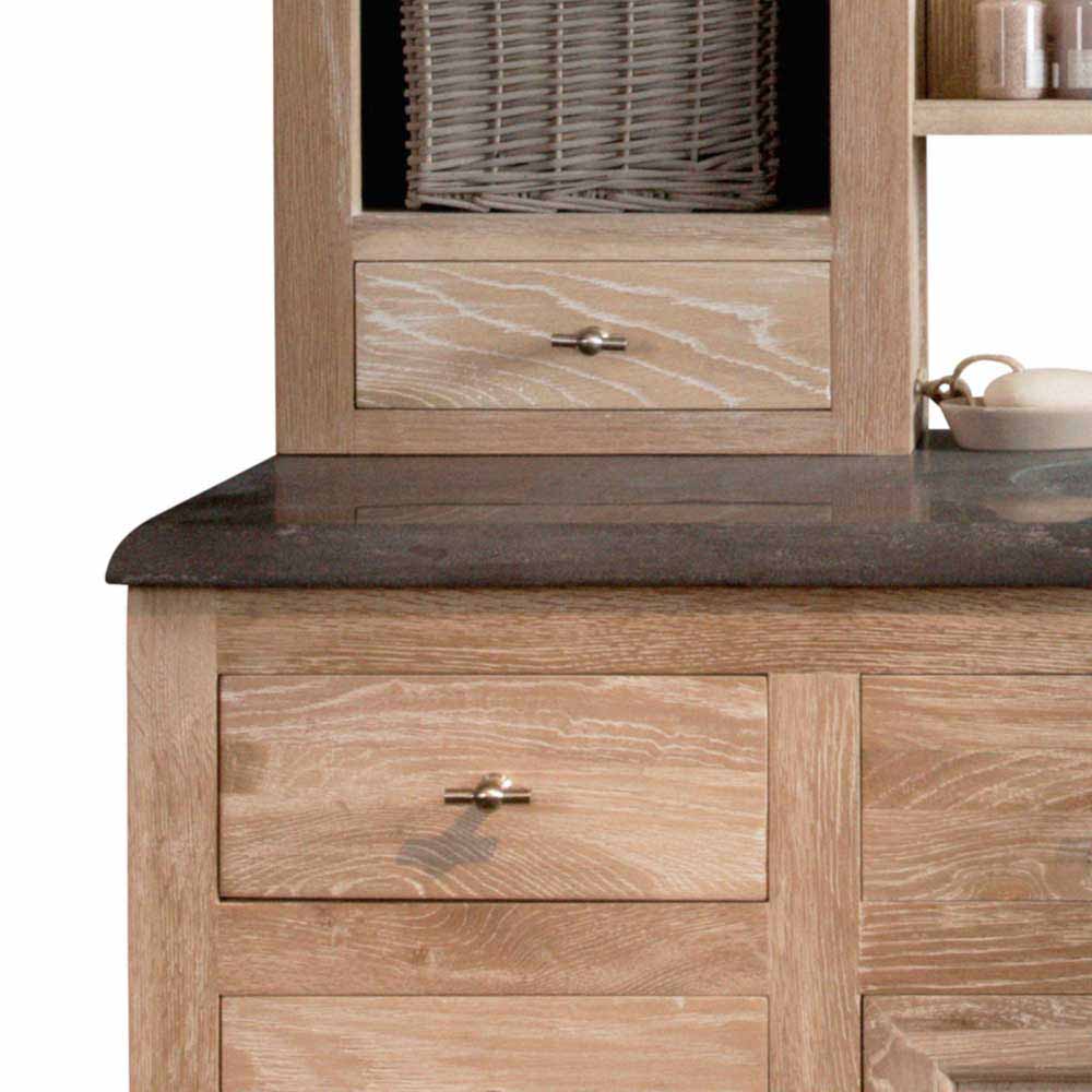 Schmales Badezimmermöbel-Set Vish im rustikalen Landhausstil